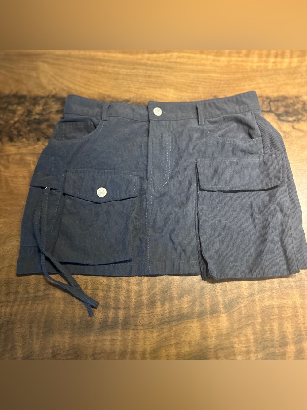HYFVE Mineral Washed Cargo Mini Skirt